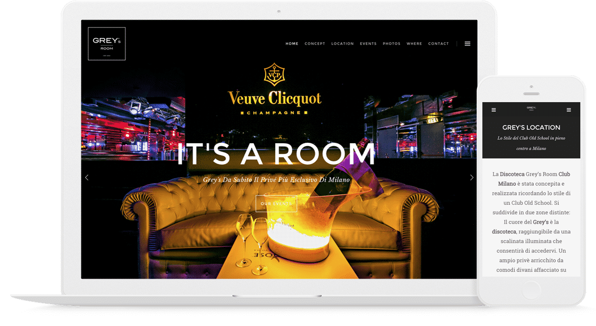 creazione sito web discoteca