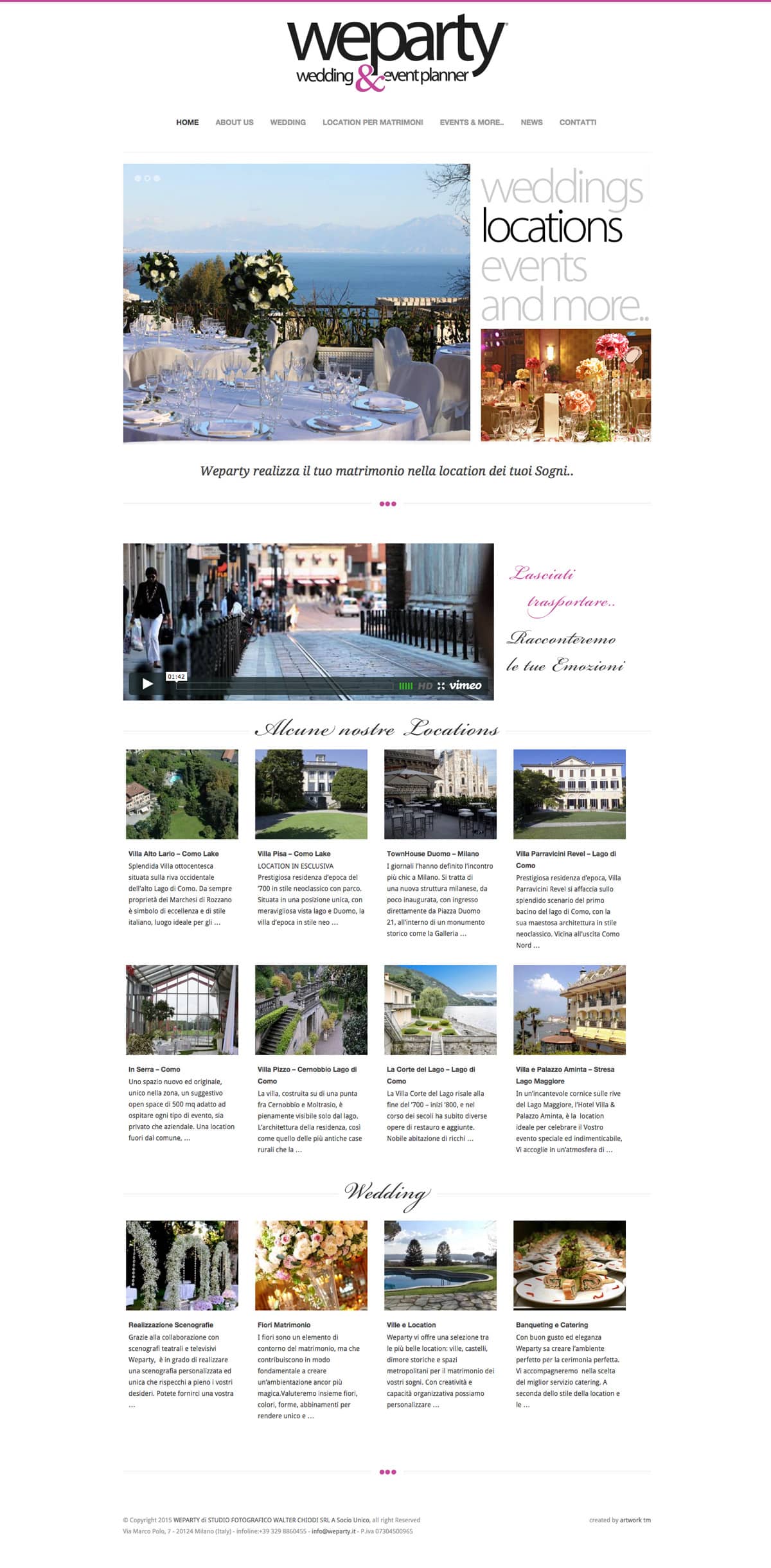 creazione sito wedding planner