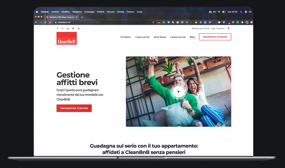 cleanbnb sito web affitti brevi realizzazione sito agenzia immobiliare e affitti brevi