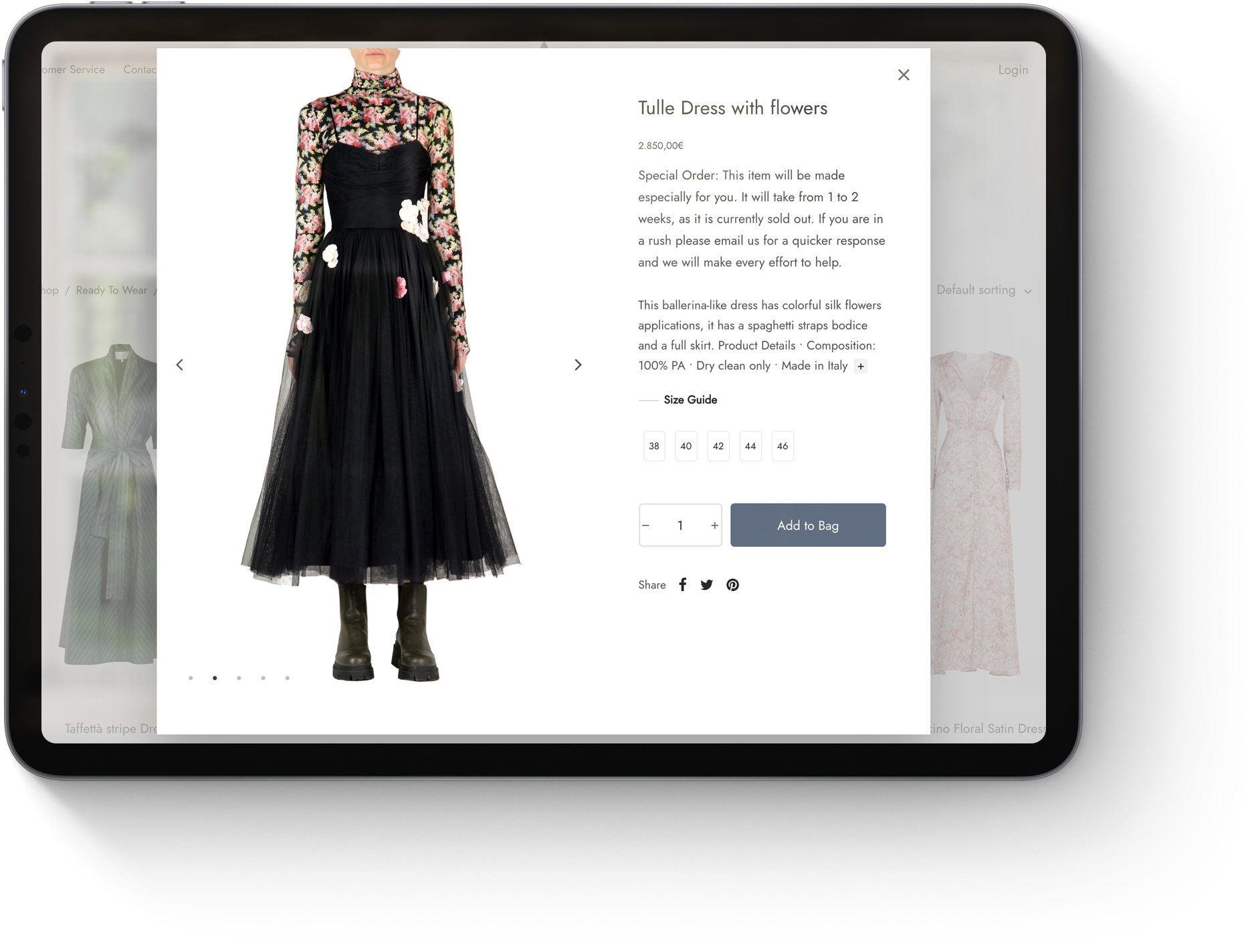 creazione e-commerce moda sposa ipad creazione e-commerce moda sposa ipad