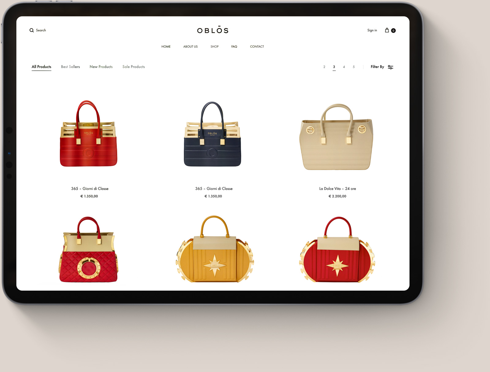 Creazione sito e-commerce vendita online borse Creazione sito e-commerce vendita online borse