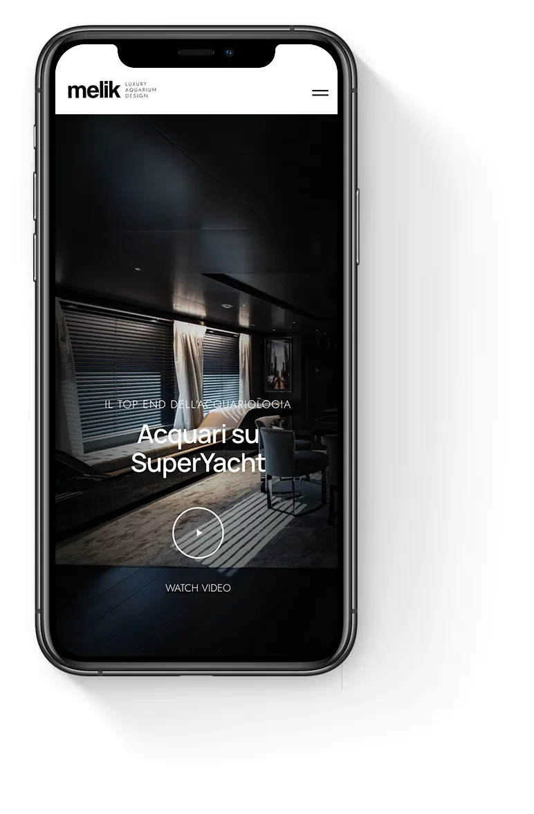 creazione sito mobile di design