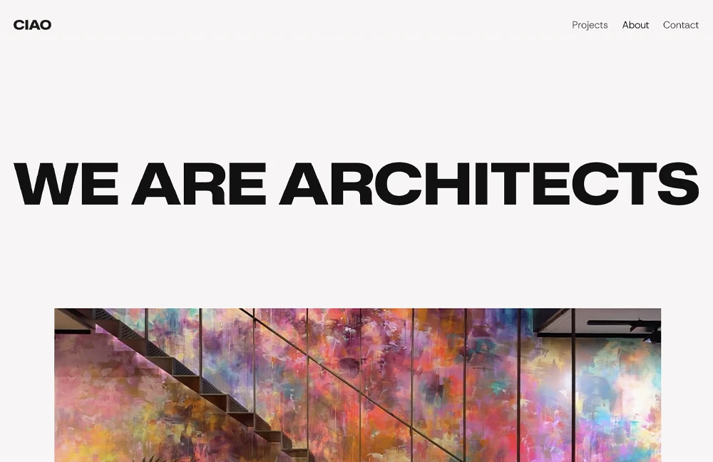 sito aziendale b2b architetti
